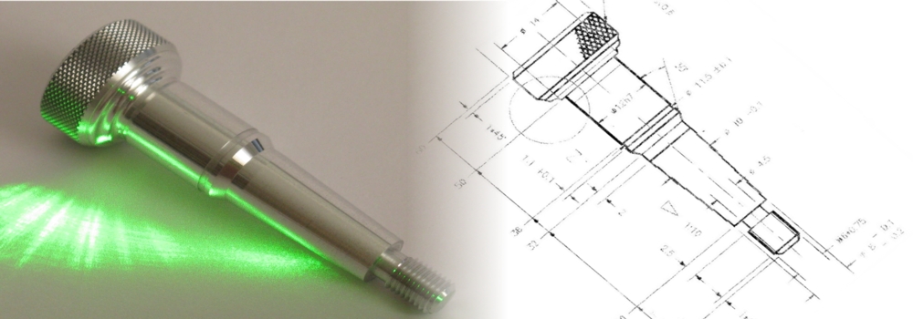 Stellknopf, Rundlaufgenauigkeit < 1µm
